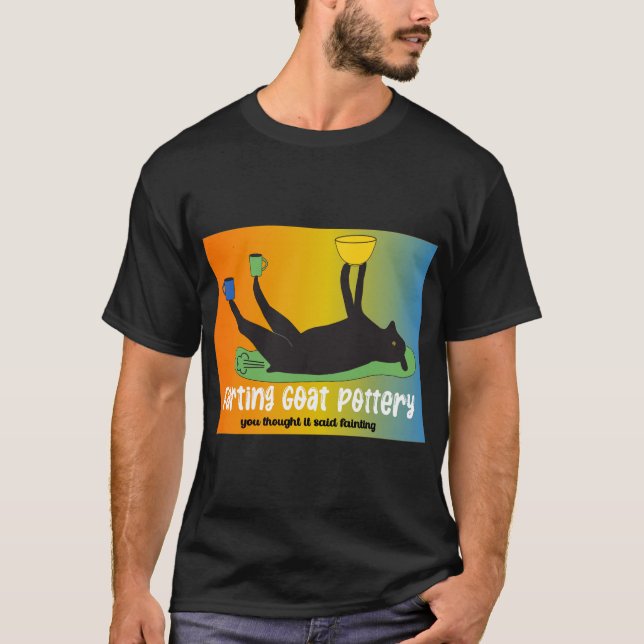 Farting Goat Pottery T-Shirt (Front)