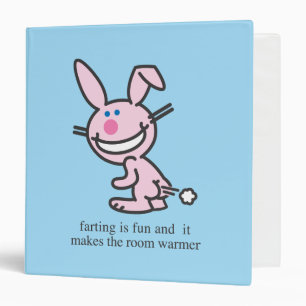 Farting is Fun 3 Ring Binder