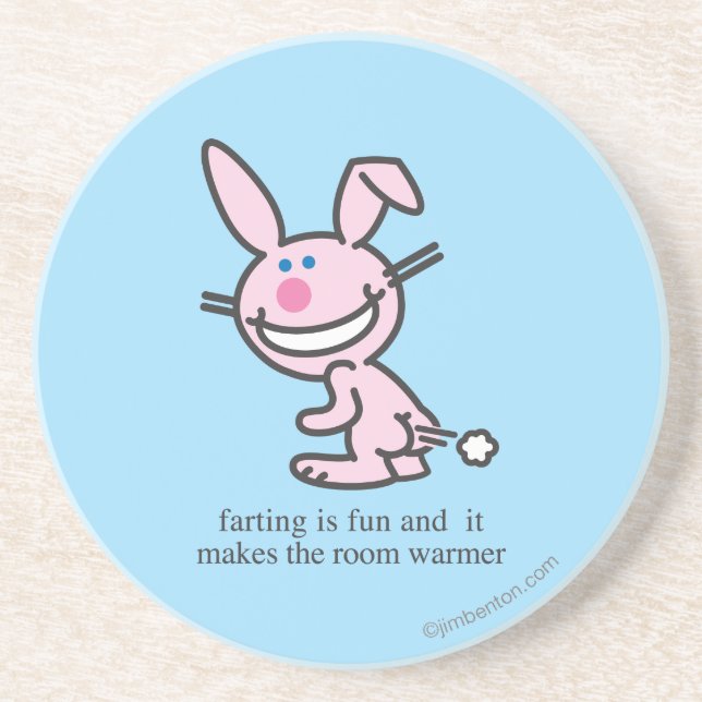 Farting is Fun Drink Coaster (Front)