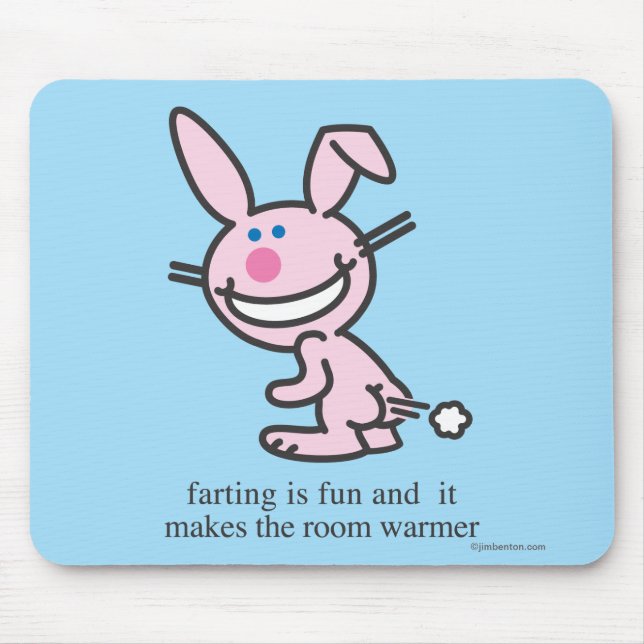 Farting is Fun Mouse Pad (Front)