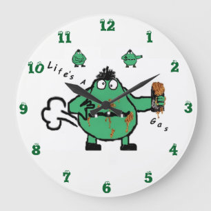 Farting 'Life's A Gas ' Wall Clock