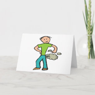 Farting Man Card
