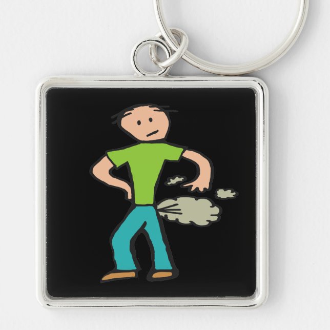 Farting Man Keychain (Front)
