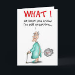 Farting Old Man Card<br><div class="desc">Farting Old Man</div>