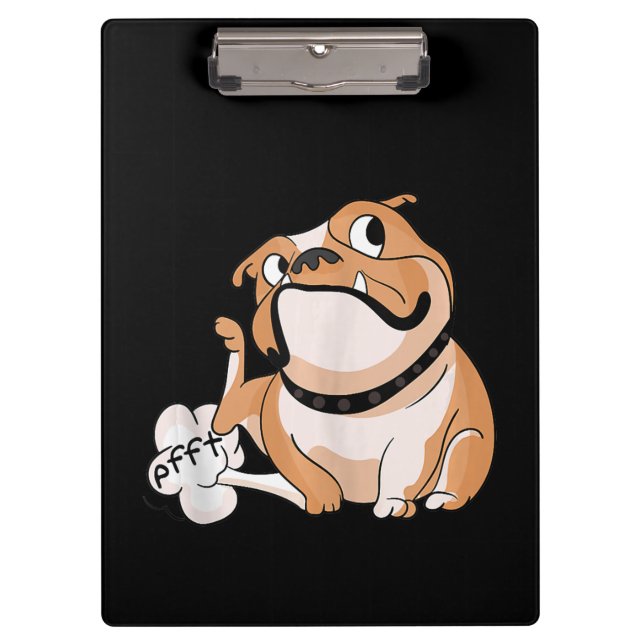 Farting Pitbull Lover Funny Bulldog Dog Mom Lover Clipboard (Front)
