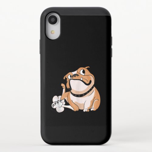 Farting Pitbull Lover Funny Bulldog Dog Mom Lover iPhone XR Slider Case