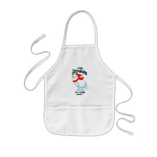 Farting Snowman How Snowflakes Are Really Made Kids' Apron