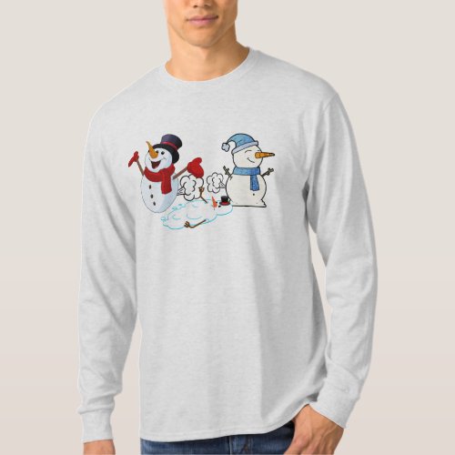 Farting Snowmen T_Shirt
