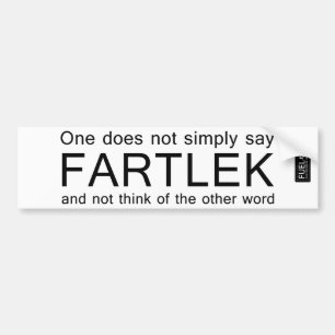 Fartlek Bumper Sticker