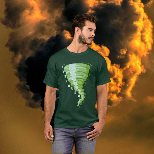 Fartnado Green Gas Tornado Dark Colored Unisex T_Shirt
