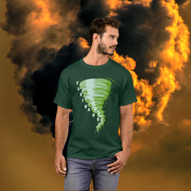 Fartnado Green Gas Tornado Dark Colored Unisex T-Shirt (Fartnado Green Gas Tornado Dark Colored Unisex T-Shirt)