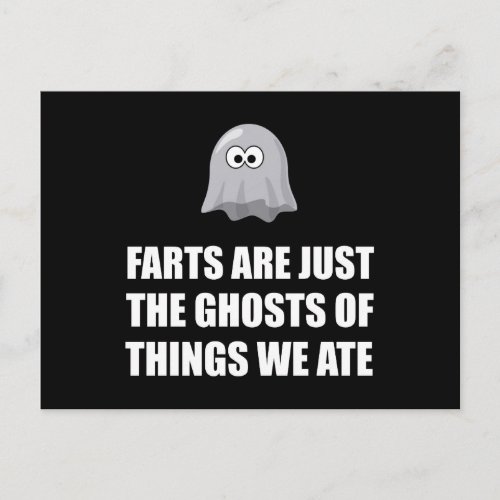 Farts Are Ghosts Postcard