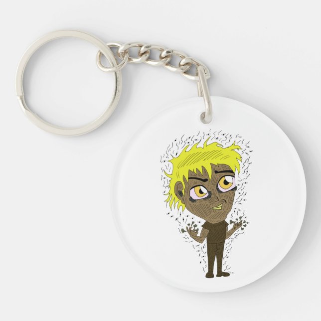 Farty Fingers  Chibi  Keychain (Front)