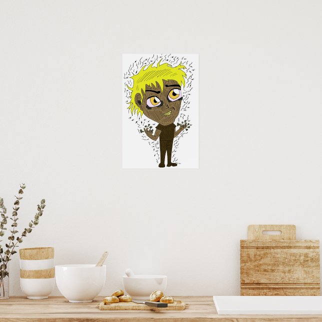 Farty Fingers  Chibi Poster (Kitchen)
