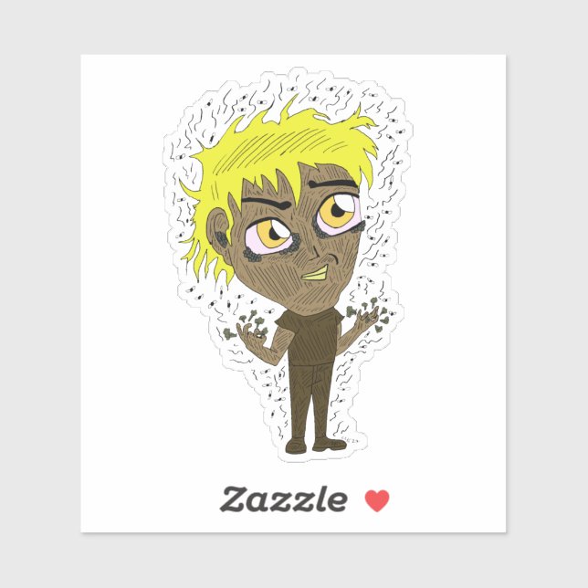 Farty Fingers  Chibi   Sticker (Sheet)