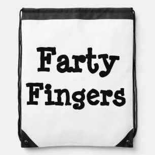 Farty Fingers Drawstring Bag