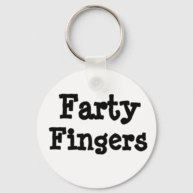 Farty Fingers  Keychain (Front)