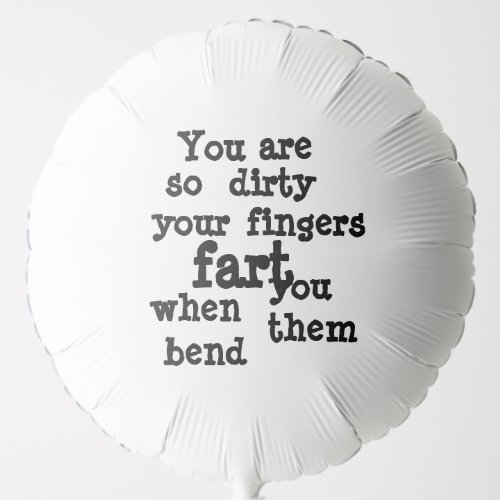 Farty Fingers  line Balloon
