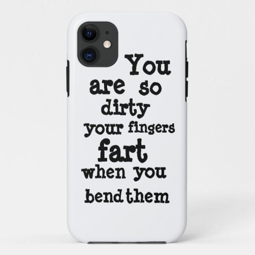 Farty Fingers  line  iPhone 11 Case