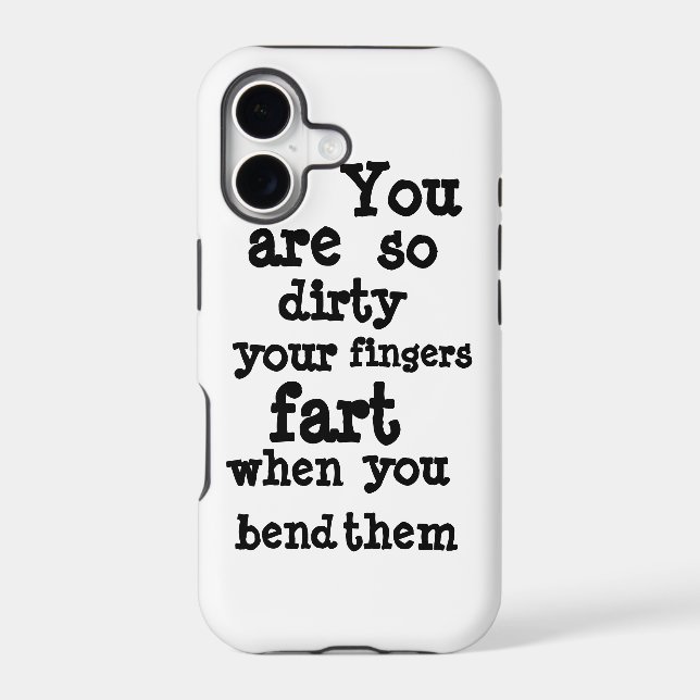 Farty Fingers  line  Iphone Case (Back)