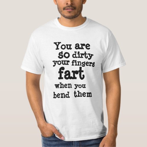 Farty Fingers  line  T_Shirt