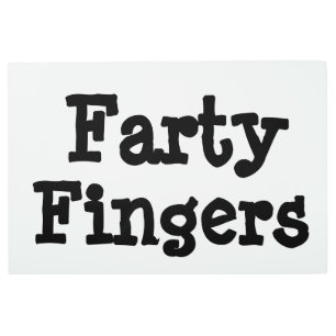 Farty Fingers Metal Print