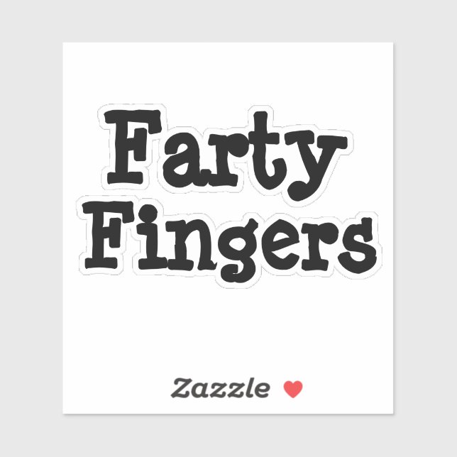Farty Fingers  Sticker (Sheet)