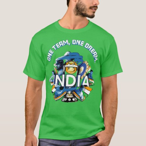 Fasbytes India Cricket Jersey Style World cup  T_Shirt