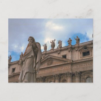 Fascade Of St Peter's Postcard by allchristian at Zazzle