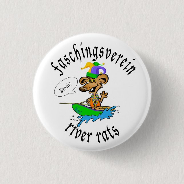 Faschingsverein River Rat Button (Front)
