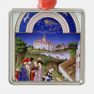 Fascimile of April' Metal Ornament