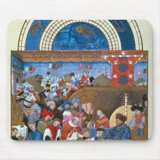 Fascimile of January: banquet scene Mouse Pad (Front)