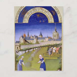 Fascimile of June: Haymaking Postcard