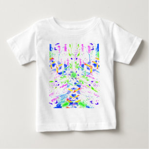 Fascinating digital art in bright colors baby T-Shirt
