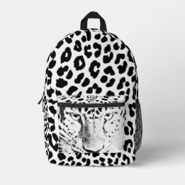 Fascinating Feline- Leopard Print Backpack