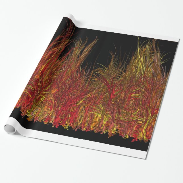 fascinating flame, wrapping paper (Unrolled)