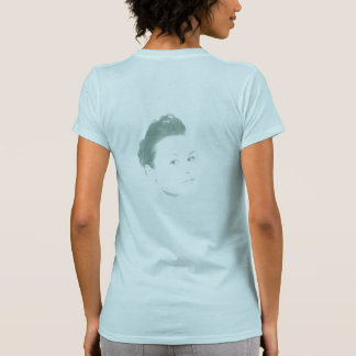 Fascinating Green Toned Woman Face T-Shirt