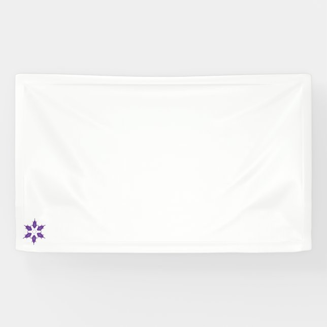 Fascinating illustration flower Vinyl Banner  (Horizontal)