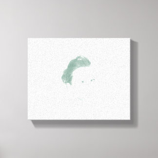 Fascinating Monochromatic Woman Face Canvas Print