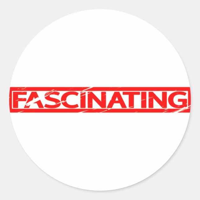Fascinating Stamp Classic Round Sticker (Front)