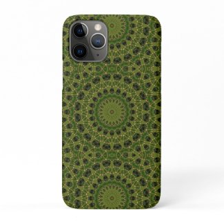 Fascination mushroom kaleidoscope iPhone 11 pro case