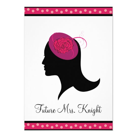 Fascinator Hat Tea Bridal Shower Invitation
