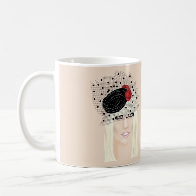 Fascinators - Beret Coffee Mug (Left)