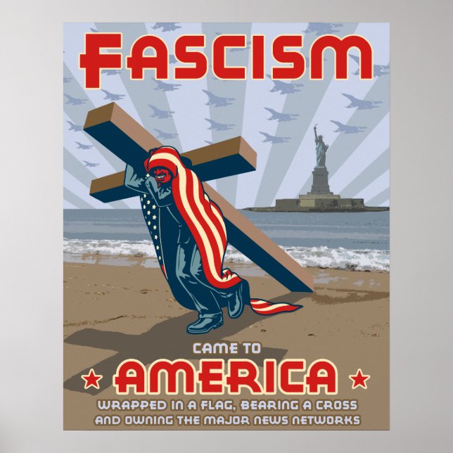 Fascism Came Wrapped Poster (Front)