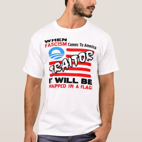 Fascism In A Flag T_Shirt