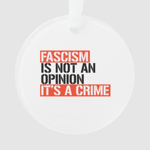Fascism is not an opinion ornament