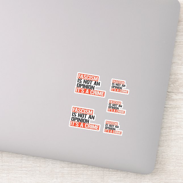 Fascism is not an opinion sticker (Detail)