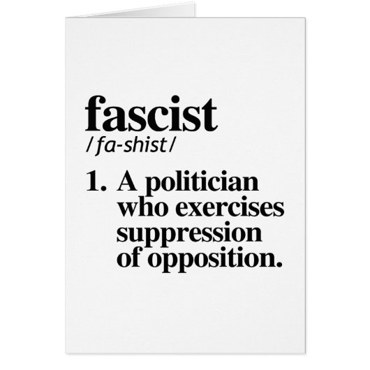 Fascist Definition Cards (Front)