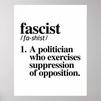Fascist Definition Poster