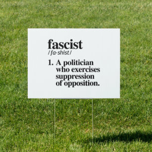 Fascist Definition Sign
